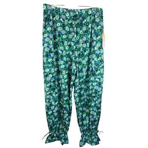 Diane Von Furstenberg Target Utility Jazz Dot Green Women's Cargo Pants L NWT